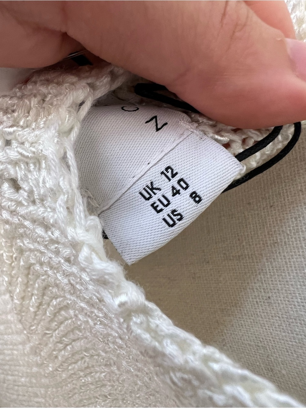 ASOS Edition Ivory Knit Maxi Dress Open Back Sleeveless Size US 8 NWT - Picture 14 of 14